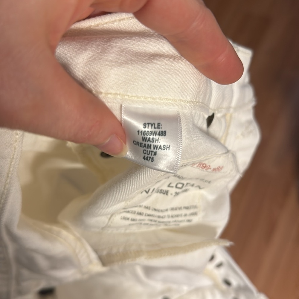 Nili Lotan Juliet Women's White (cream) Jeans, size 29. **hemmed** - Picture 5 of 12